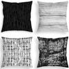 New Style Pillow Black and White Abstract Lines Simple Cushion Cover Living Room Office Sofa Pillow Cover