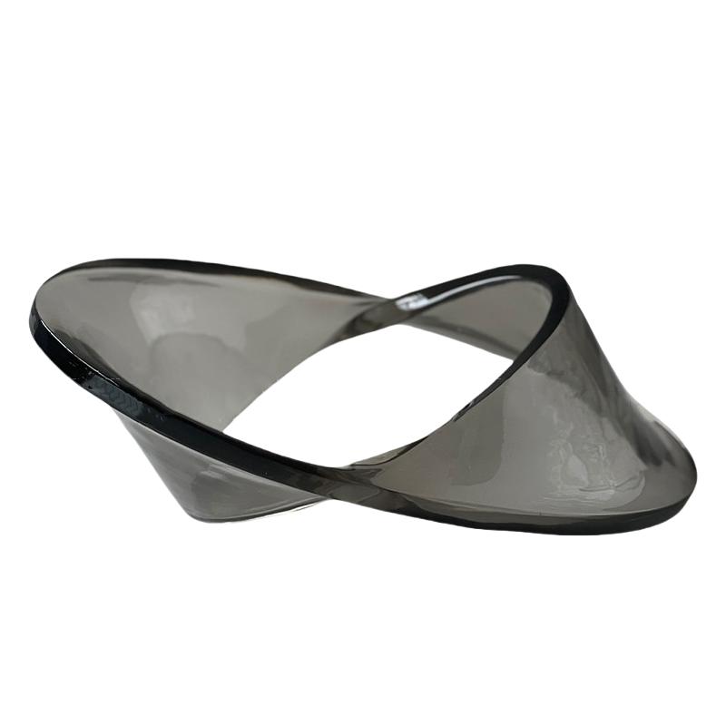 Transparenter Acryl-UFO Geometrischer Hohl-Dekorationsartikel Abstrakte Handarbeiten Dekorationsfiguren Heimdekoration