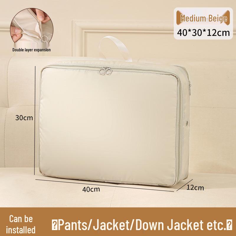 Daunenjacke & Steppdecke Kompressions-Aufbewahrungstasche - Feuchtigkeitsbeständiger Organizer für Kleiderschrank