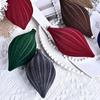 2pcs Shatterproof Velvet Christmas Cone Ball Pendant Xmas Tree Ornaments  Home New Year Decorations