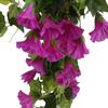 Artificial Morning Glory Trumpet Fake Plant Rattan Plastic Flower Wall Hanging Orchid Home Balcony Garden Outdoor Decor