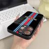 Custodia per Telefono a Strisce Orizzontali Martini Racing Vetro Per Samsung Galaxy S26 S25 S23 S24 S21 S22 S20 Ultra Fe Plus A16 Cover