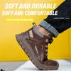 Mens Safety Shoes Waterproof Work Boots Anti-slip Plastic Toe Work Shoes Anti-puncture Safety Sneakers Man Insulation Shoes