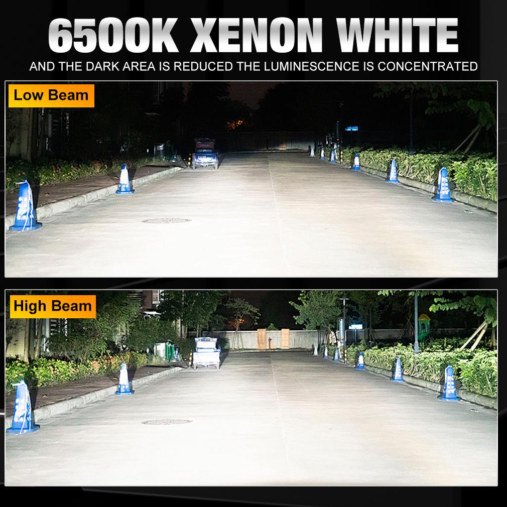 2Pcs H1 LED Headlight Bulbs Turbo Lamps Mini 30000LM 60W 16 Core CSP Chips Super Bright Car Fog Lights 12V 6500K White Automobile Headlamp