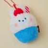 Line Friends Minini Dessert Cafe Connini Cream Soda Plush Doll Keychain