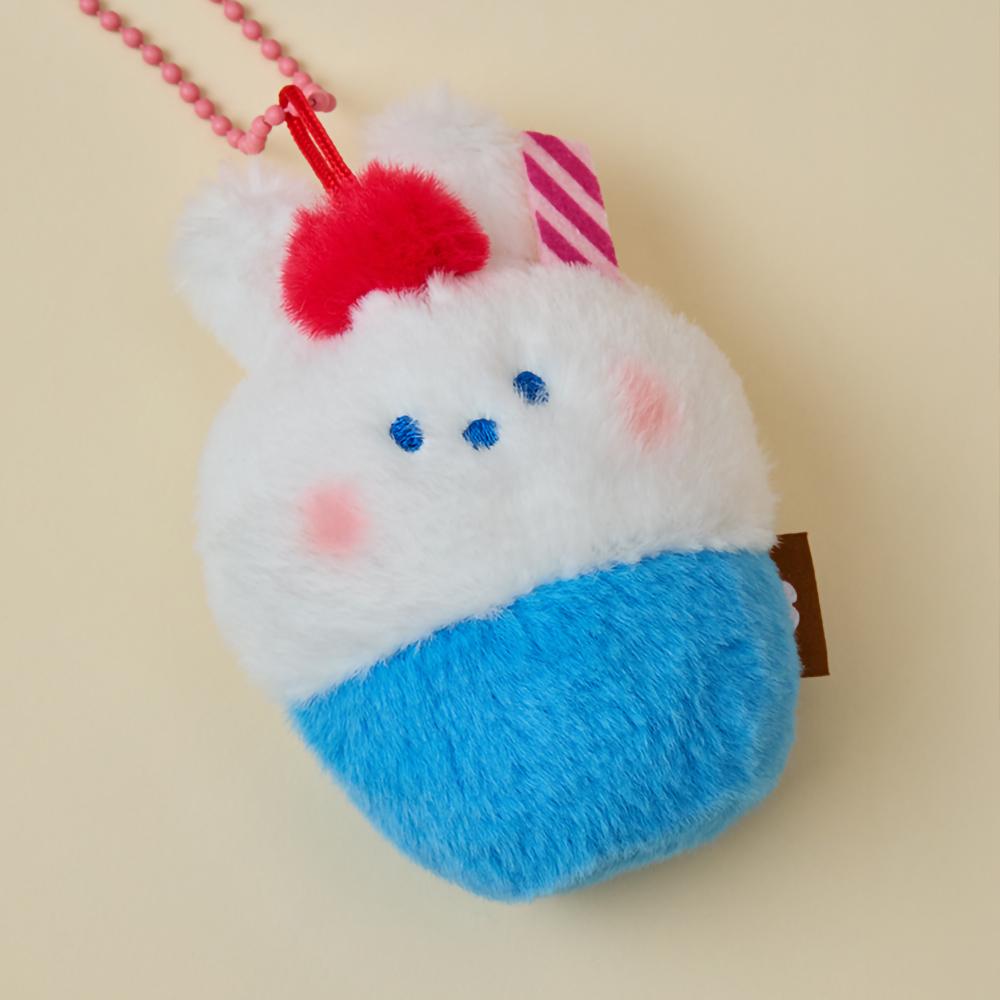 Line Friends Minini Dessert Cafe Connini Cream Soda Plush Doll Keychain