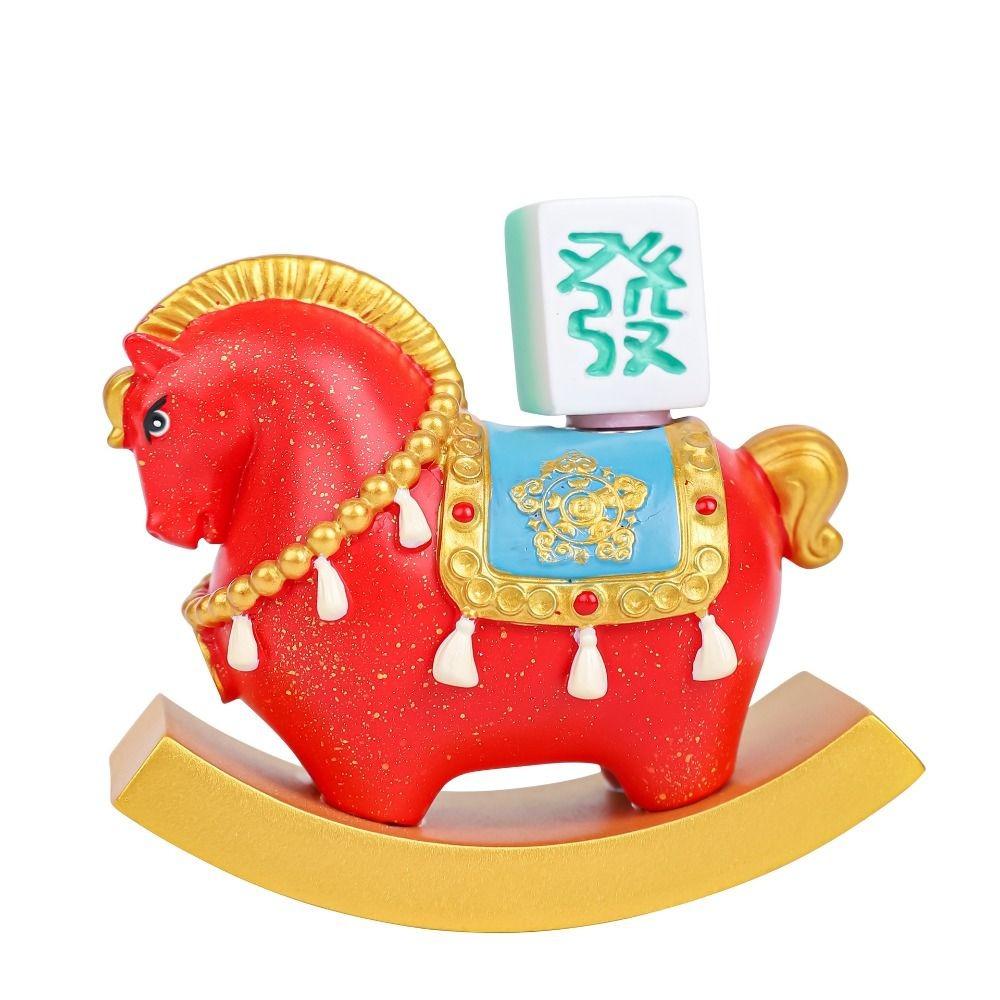 Rășină Cal Miniatură Stil Chinezesc Zodia Cal Ornamente Ornament de Birou Decor Birou