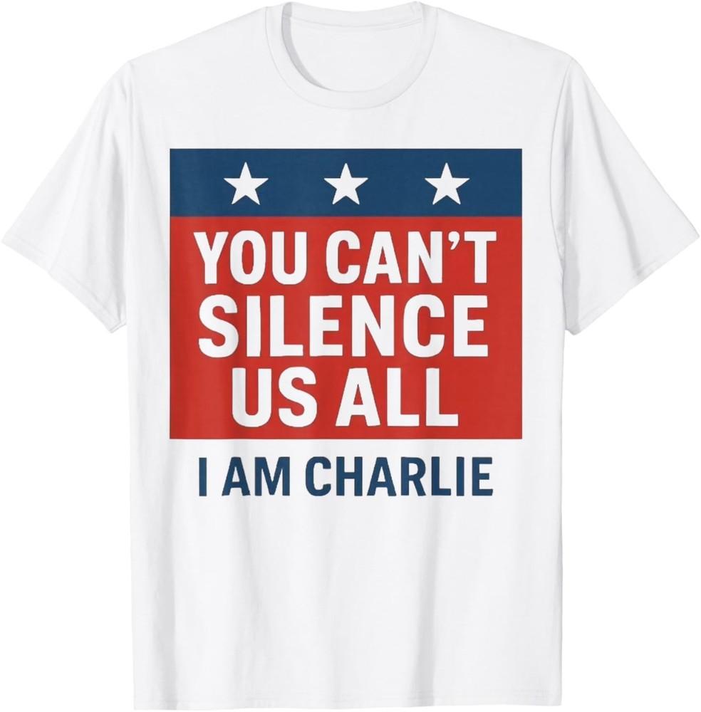«Вы не сможете заставить нас всех замолчать, я — Чарли» (футболка) XL