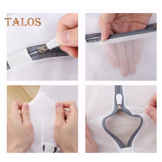 4 ks/sada sada síťovaných sáčků na prádlo sada nerezových zipů zavírání voštinový organizér sáčků na prádlo praní a sušení sáčky na prádlo