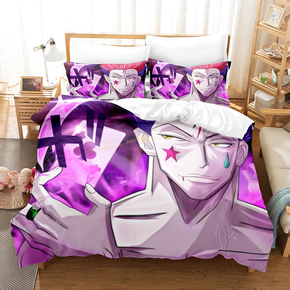 Nwe Hunter X Hunter Bedding Set Single Twin Full Queen King Size Bed Linens Aldult Kids Home Decor Duvet Cover Gift