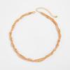 Double Layered Wrapped Necklace For Women Boho Geometric Transparent Crystal Chain Jewelry Valentine's Gift N521