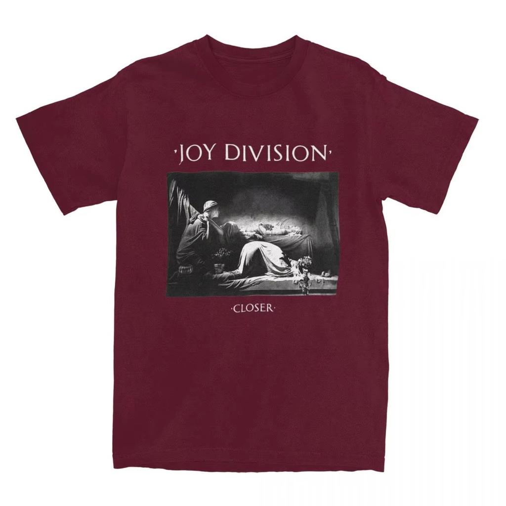 Herr Closer Joy Division T-shirt Musikband 100% Bomull Toppar Nyhet Kortärmad Rundhals T-shirts Presentidé T-shirts
