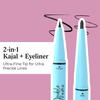 Glam21 Double Drama Kajal + Eyeliner Duo | Dramatic black pigment | Smudge proof| Waterproof| Matte finish| Long lasting upto 48 Hours| Creamy Form