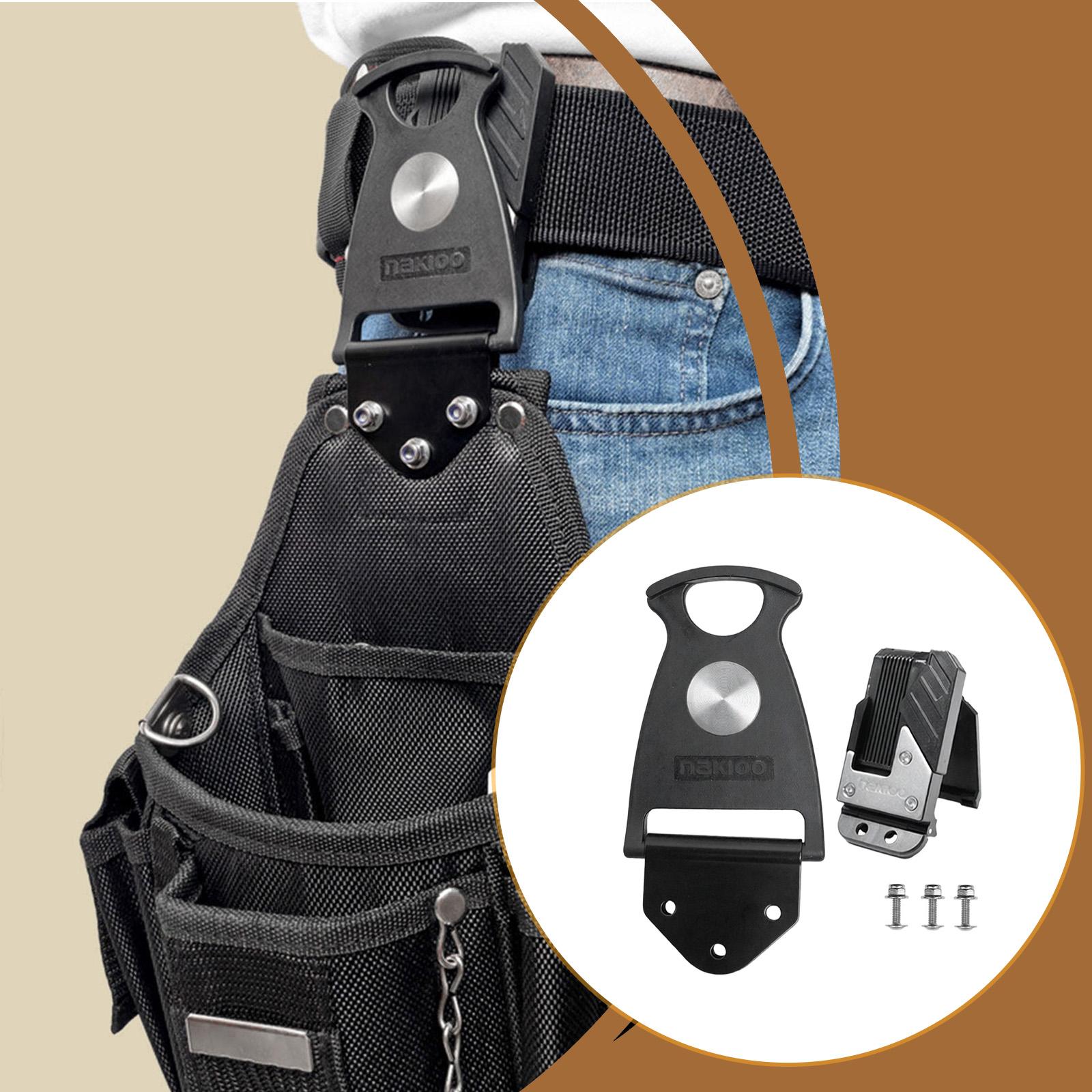 

Rotary Hang Quick Release Belt Clip for Pouches Electrician Bag Convenient Accessory Durable Waist Pouch Rotating Fastener Tool чёрный