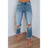 QICED Women's Fashion Casual Solid Color Print Pants & Capris