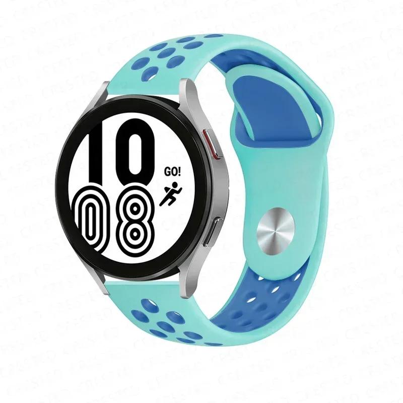 Classic 20mm 22mm Strap for Samsung Galaxy Watch 6 4 Classic 5 Pro 45mm 44mm 40mm 47mm 43mm Sport Silicone For Huawei 4 gt-2-3-Pro