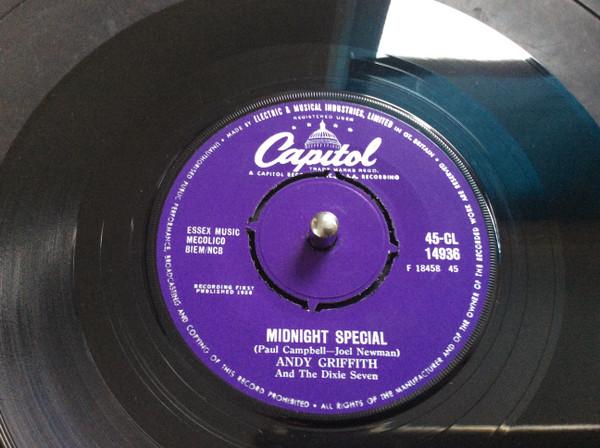 

7inch Record ANDY GRIFFITH - Midnight Special / She s Bad, Bad B 45CL14936 Capitol Records 1958 UK Comedy & Spoken Word Used