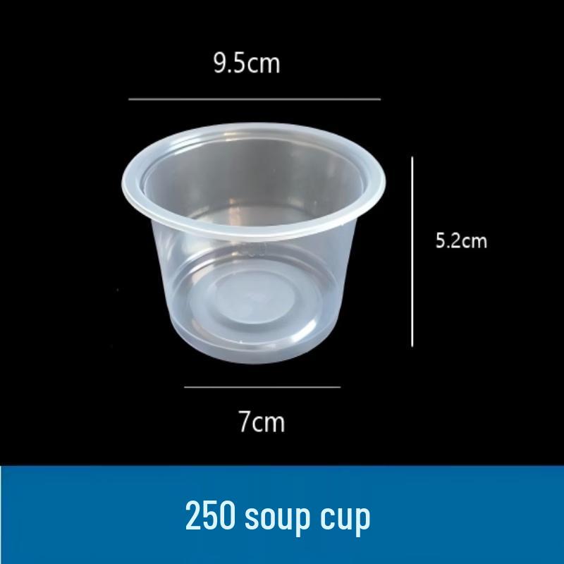 250ml Disposable Round Plastic Bowls