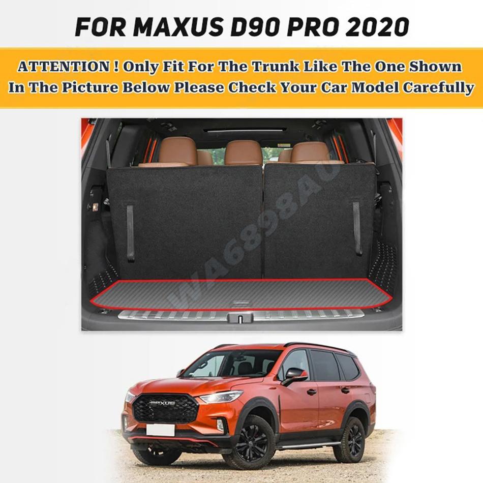 Custom Car Trunk Mat For MAXUS D90 Pro 2020 Auto Interior Accessories Anti Dirty Durable Leather Carpet