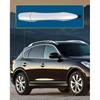 LUJUNTEC Exterior Rear Driver Left Passenger Right Side Door Handle Replacement for 2008-2012 for Infiniti for EX35,2013 for Infiniti for EX37 Chrome