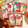 6Pcs 2026 Horse Year Cartoon  Year Red Packet Lucky Red Envelope Creative Spring Festival Birthday Wedding Lucky Money Pouch