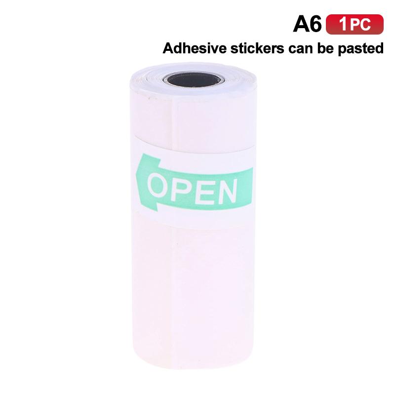 Mini Pocket Printer Self-Adhesive Paper Portable Thermal Printer Label Sticker For Printer Suitable For Home Office Study Work