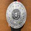 Medieval Lion Face Shield Steel Armor for Cosplay Display Knight Battle Shield Perfect Gift for Events Décor