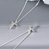 Collar Minimalista con Colgante de Cruz de Plata S925 para Mujer