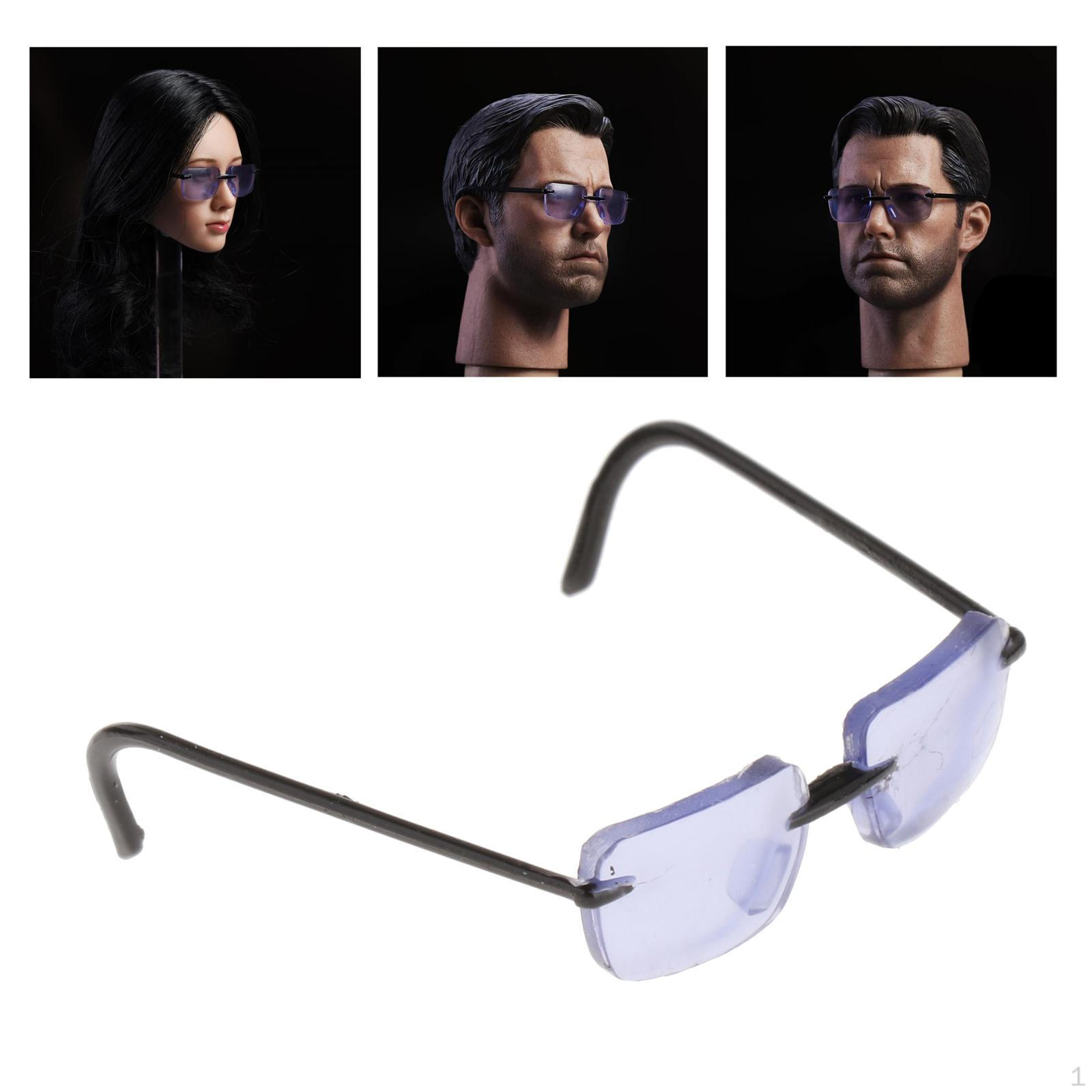 

1/6 Фигурки Армия Игрушки для любителей Металлические очки 3x2.7см D