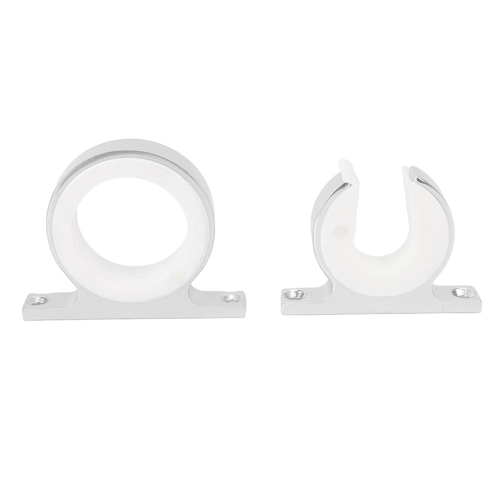 Single Rod Rack Set Aluminum Alloy Anodized Finish Multifunctional Secure Support Flexible Installation for Wood Metal