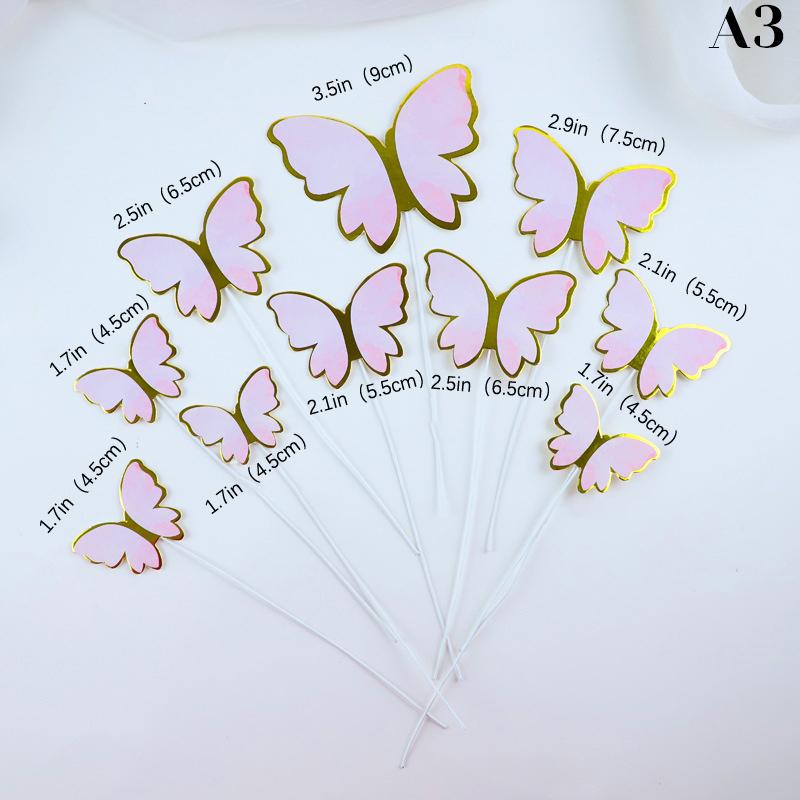 

1set Golden Palm Leaf Decoration Flower For Cake Topper Paper Birthday Happy Party Bohemian Cakes Baking Decorative