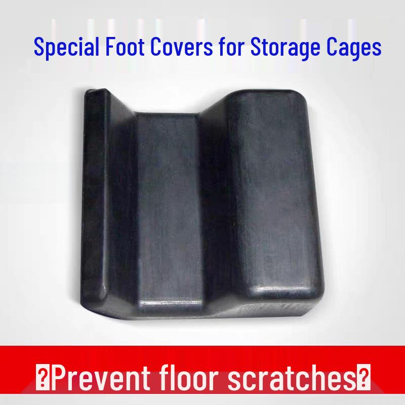 Black Folding Iron Storage & Logistics Cage with Universal Foot Pads