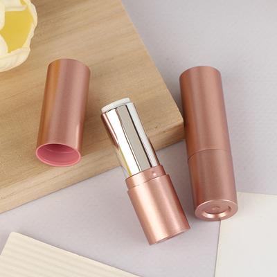 3.5Ml Refillable Lipstick Tube With Cap Matte Rose Lip Balm Container Empty Diy Cosmetic Ointment Containers Travel Bottle