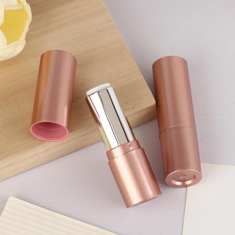 

3,5 мл багаторазовий тюбик для помади з ковпачком Матовий рожевий контейнер для бальзаму для губ Порожній DIY косметичний контейнер для мазі Дорожня пляшка