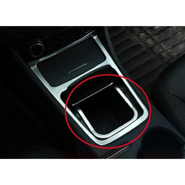 For Benz GLA CLA Matte Silver Gear Storage Box Trim Frame 2013- Car Console