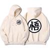 Japan Anime Db Postavy Wu Print Streetwear Muži Oversize Ležérní Mikina s kapucí Móda s kapucí Módní svetr Volná Kapesní Street Man Hoody