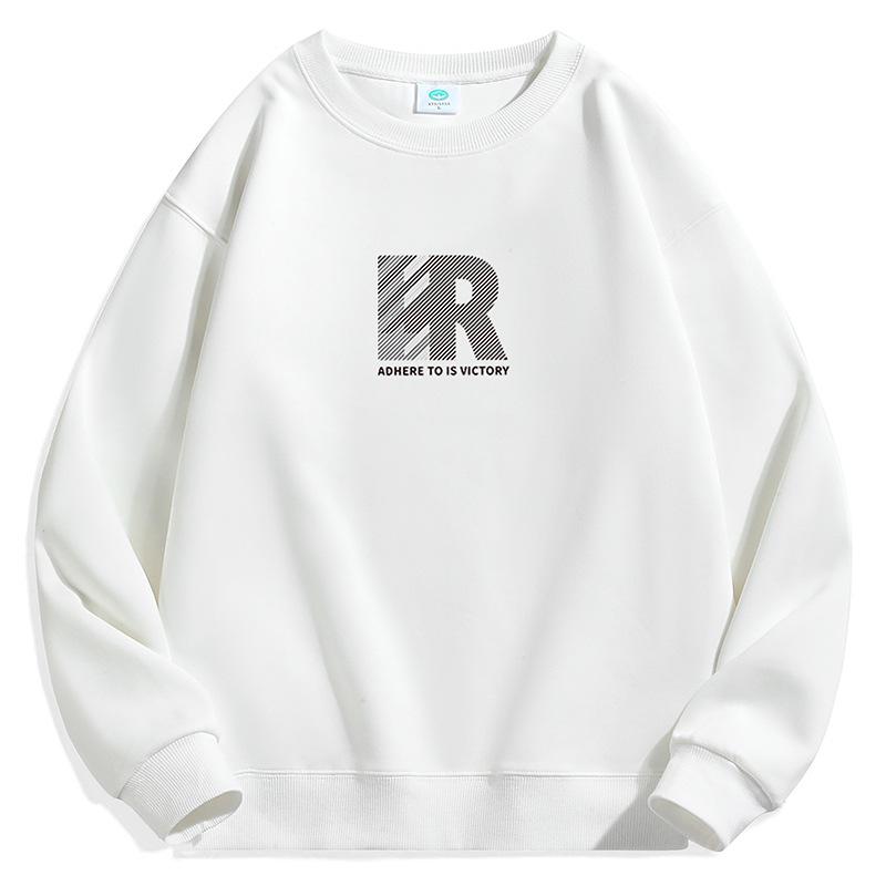 Men's Crew Neck Sweater New Cotton Composite Versatile Long-sleeved Top Sweater Jacket