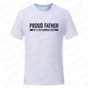 Roliga T-shirts för Män Stolt Pappa till Några Dumskallar Tryck T-shirt för Män Fäder Pappa Present Kortärmade Toppar Vardagskläder