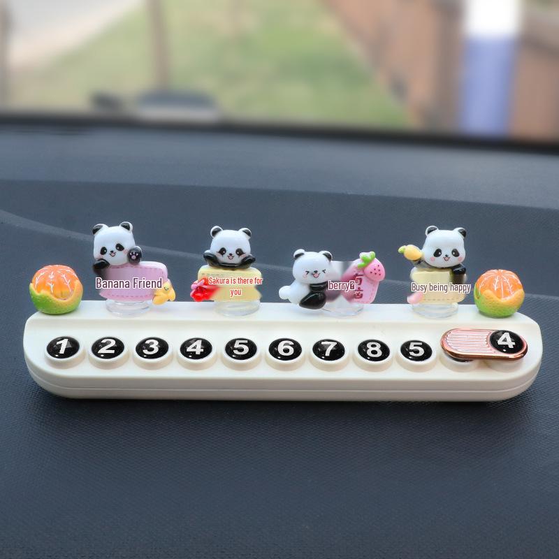 

Панда Парковка Номерной знак Украшение для автомобиля