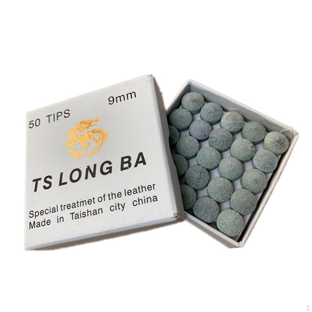 50x Billiard Tips Repair Tools Cue Stick Head for Beginner Snooker Repairing