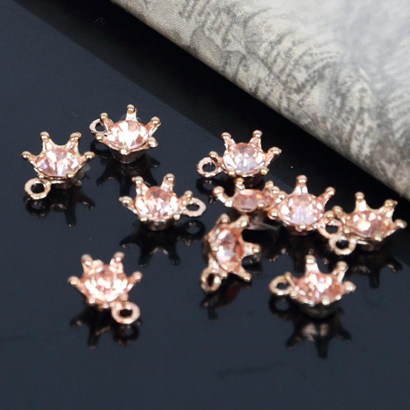 Engood 100Pcs Rhinestone Buttons Sewing Trim & Embellishments Craft Buckle DIY Pendant for DIY Hair Apparel Accessories ZJ41