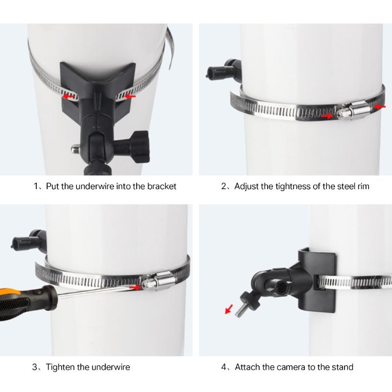 Universal Heavy Duty Outdoor CCTV Security Camera Poles Mount Bracket Adjustable Security Camera Security Camera Mount