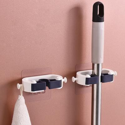 Yousheng Wandmontierter Mopp-Organizer Besenhalter Starke Tragfähigkeit Rutschfestes Design Wasserdichtes Mopp-Aufbewahrungsregal Besenaufhänger Haken