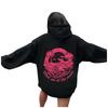 2025 Damen Buchstaben Grafik Bedruckter Hoodie Herbst Winter Hoodies Langärmlig Taschen Pullover Lässig Streetwear Sweatshirts