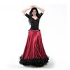 Red Color Flamenco Dance Skirt Gold Coin Spanish Dancing Performance Costume Women Vestido