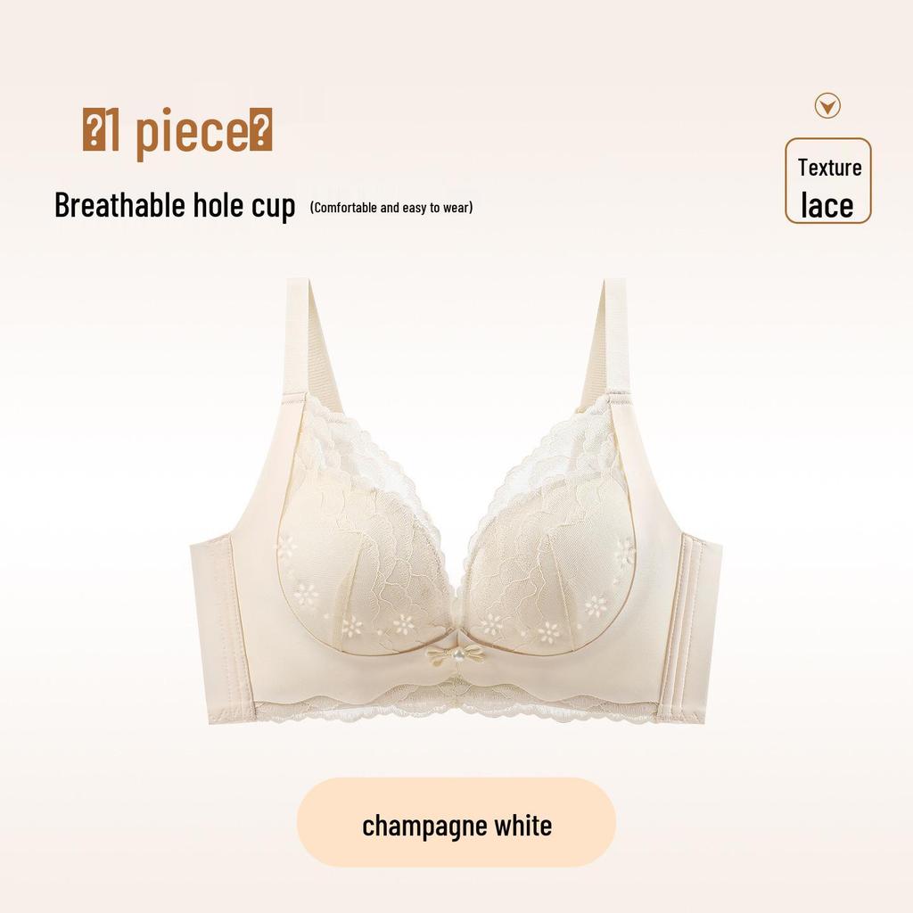 Breathable Invisible Underwire Bra for Small Busts - Anti-Sagging with Adjustable Fit