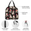 New Year Cute French Bulldog Insulated Lunch Bag Cooler Bag Merry Christmas Portable Tote Lunch Box Bento Pouch College Outdoor