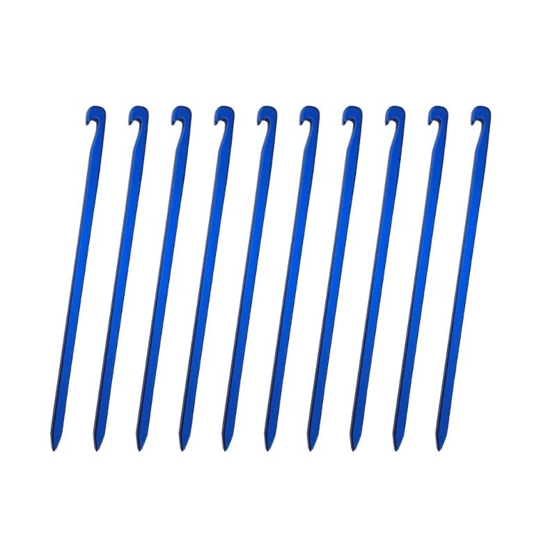 10 Pcs Tent Peg Camping Stakes Yard Lawn Peg for Fixing Tent Tarps Awning Mat