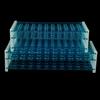 10Pcs Plastic Test Tubes Vials With Caps & Pipe Rack Holder Stand 40/50 Holes