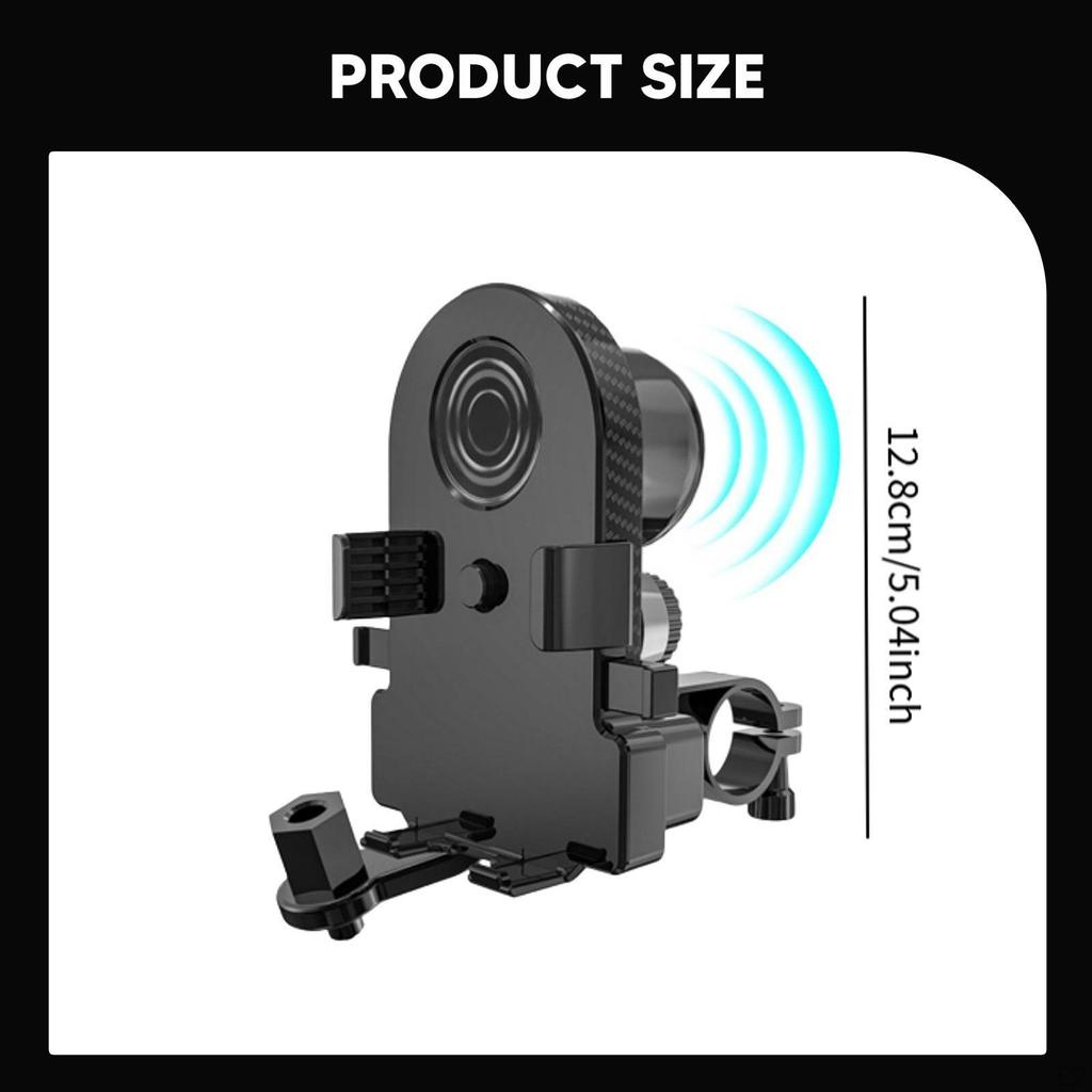 Bike Phone Holder with Speaker Amplifier, Outdoor Music Companion, Motorbike Mount